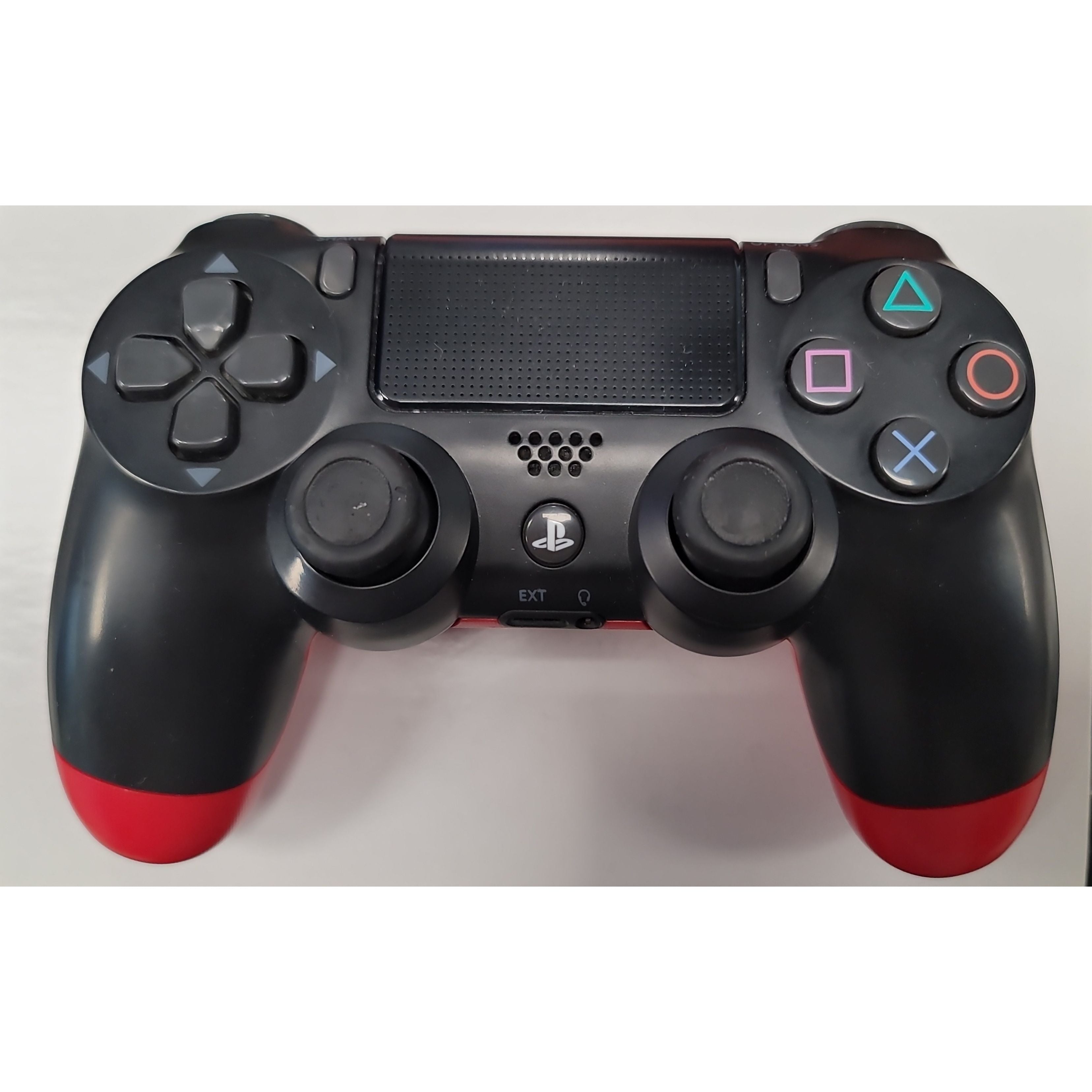 Sony Branded DualShock 4 PS4 Wireless Controller (Used / Black / Red)