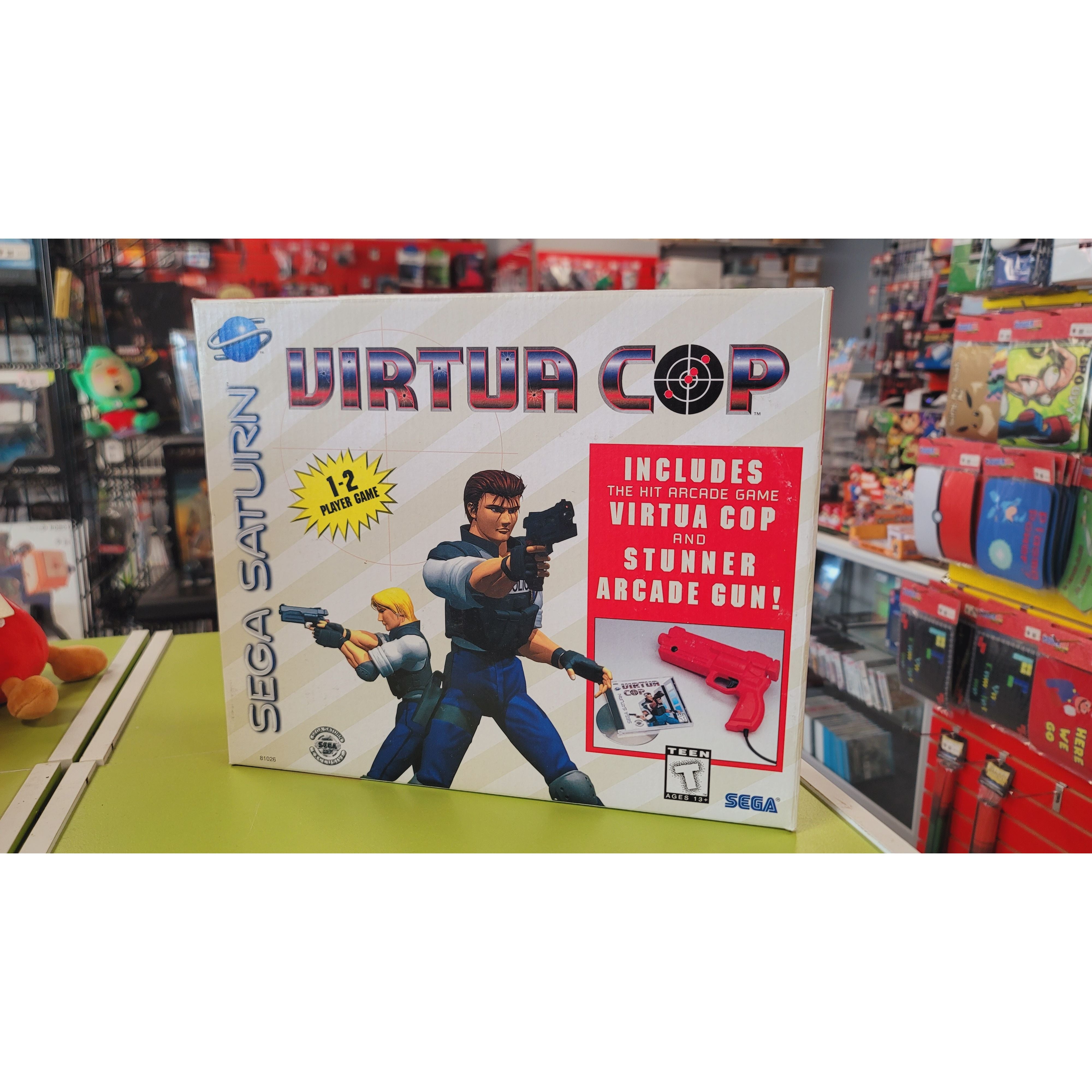 SATURN - Virtua Cop with Stunner Arcade Gun!