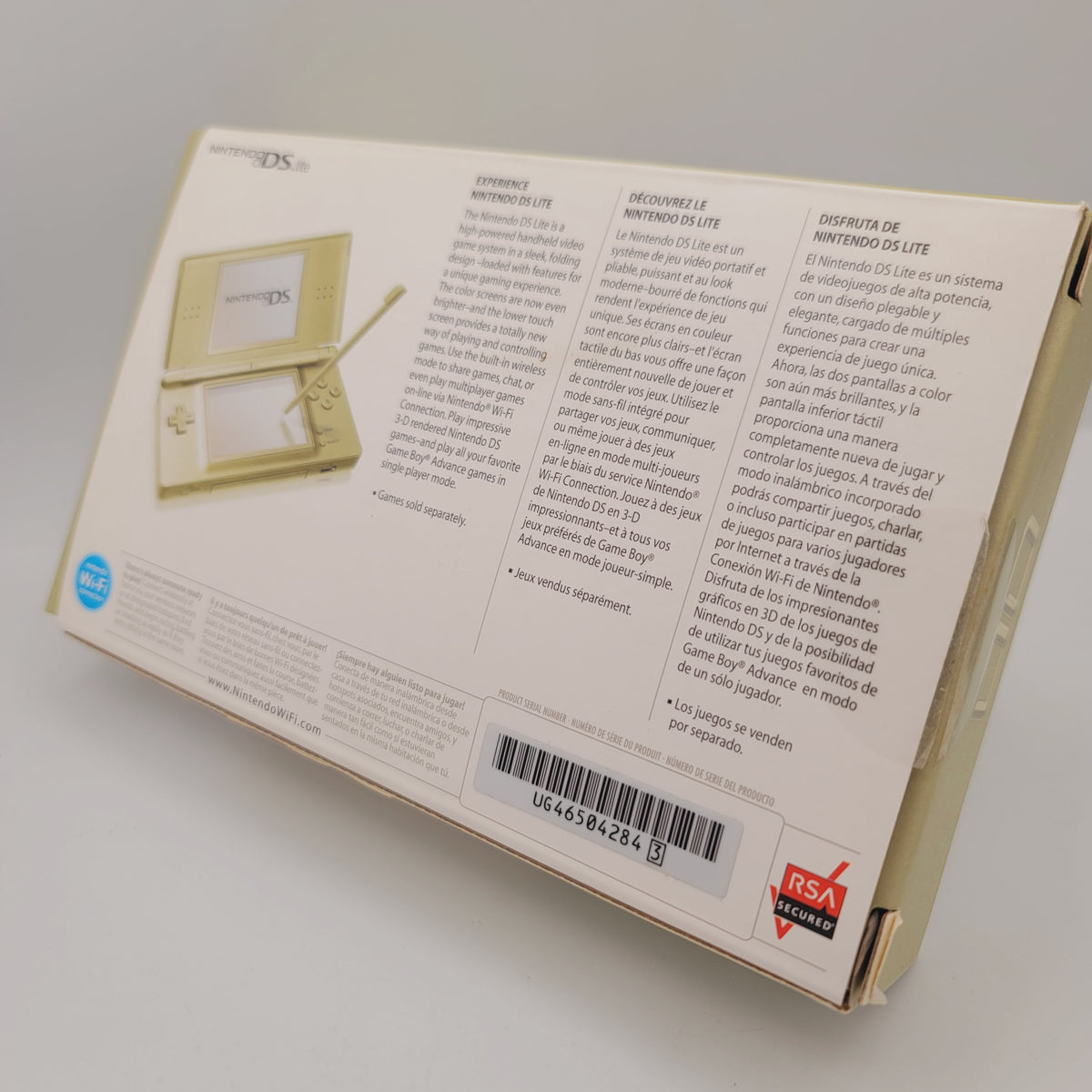 DS Lite System - Complete in Box (Zelda Gold Edition)