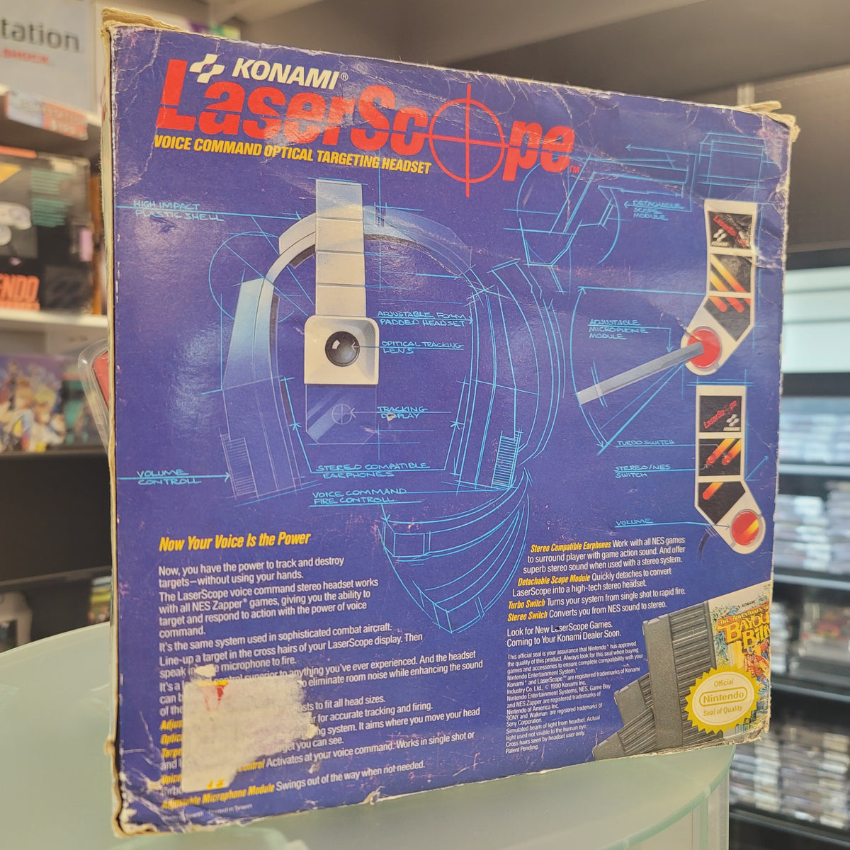 Konami LaserScope for NES Complete in Rough Box