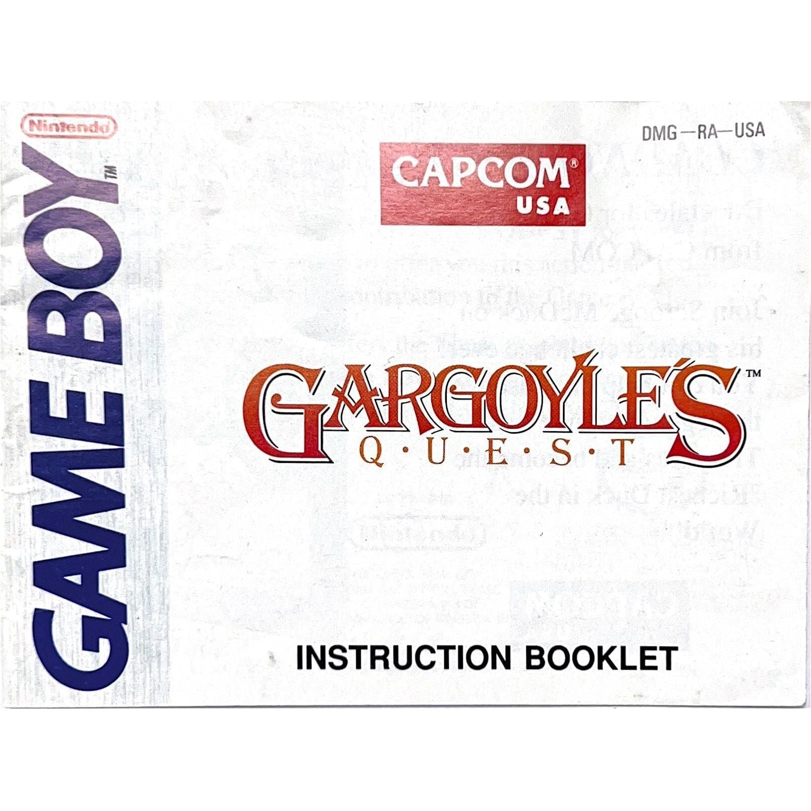 GB - Gargoyles Quest (Manual)