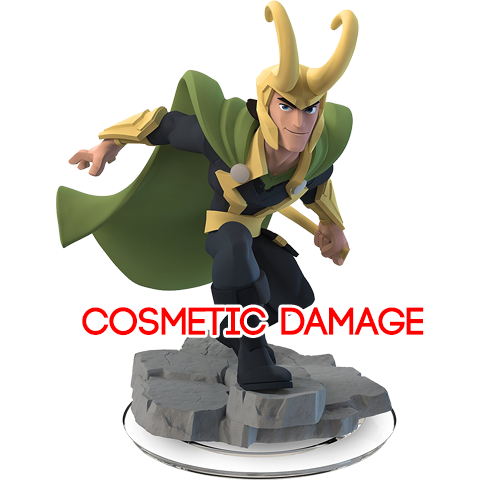 Disney Infinity 2.0 - Loki Figure (Cosmetic Damage)