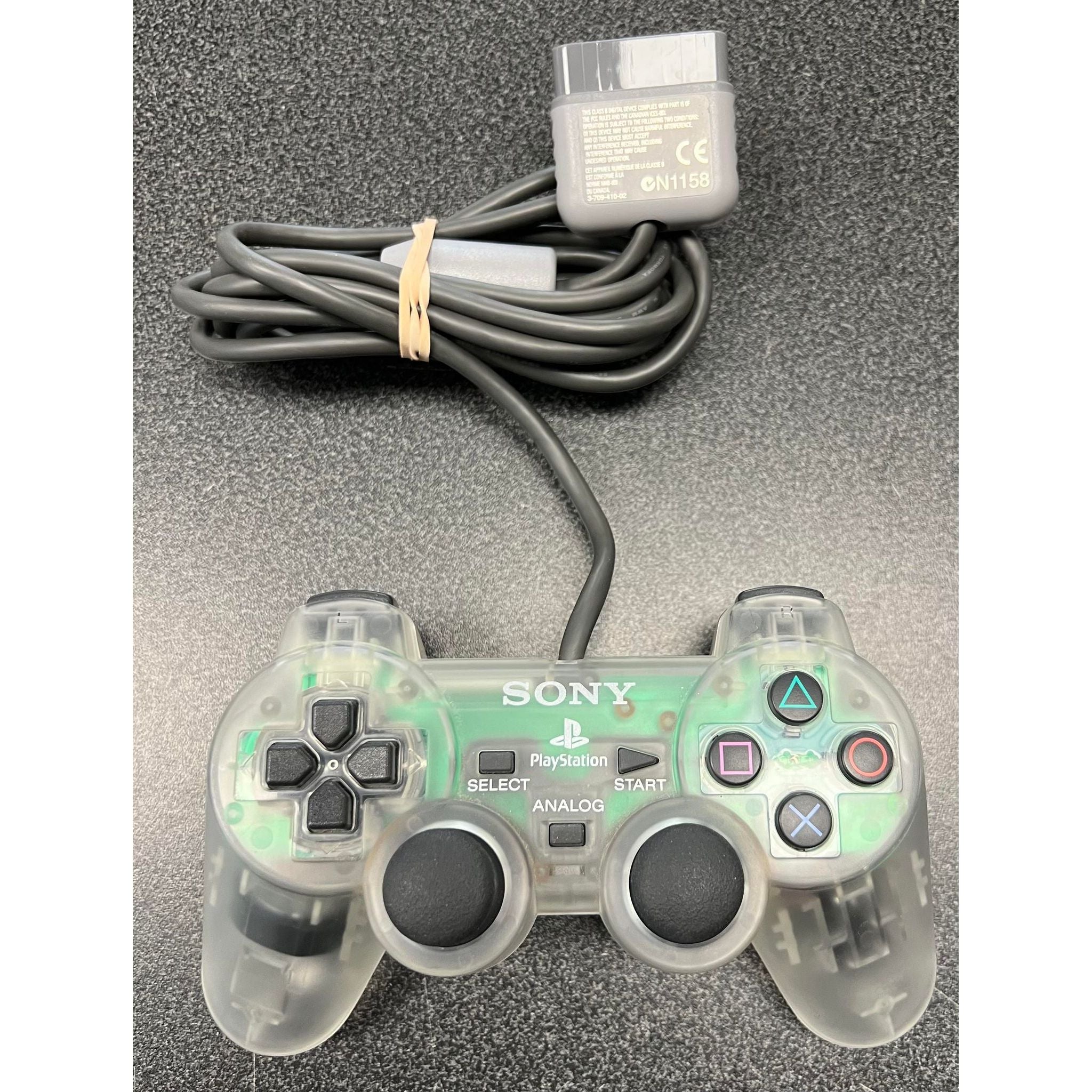 Sony Branded PlayStation 1 Dual Analog Controller (Clear)