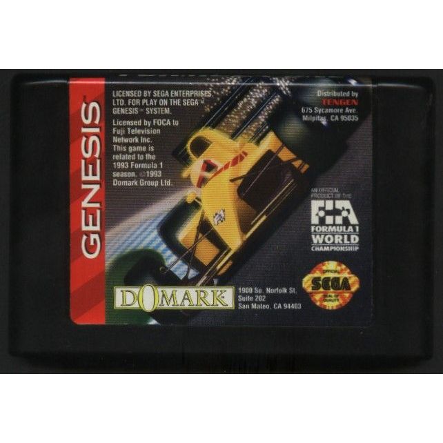 Genesis - Formula One (Cartridge Only)