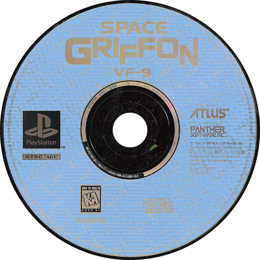 PS1 - Space Griffon VF 9 (Printed Cover Art)