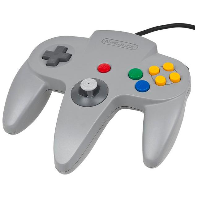 Branded Nintendo 64 Controller (Grey / Used)