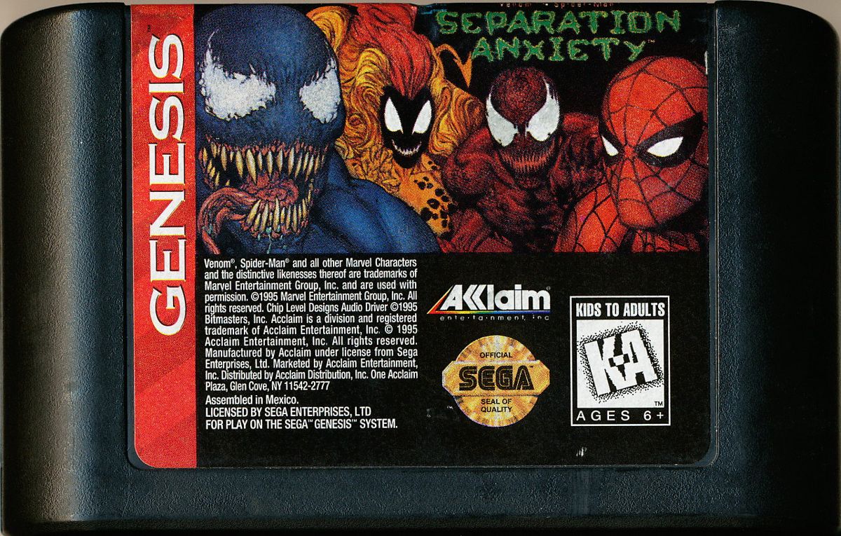 Genesis - Spider-Man Separation Anxiety (Cartridge Only)