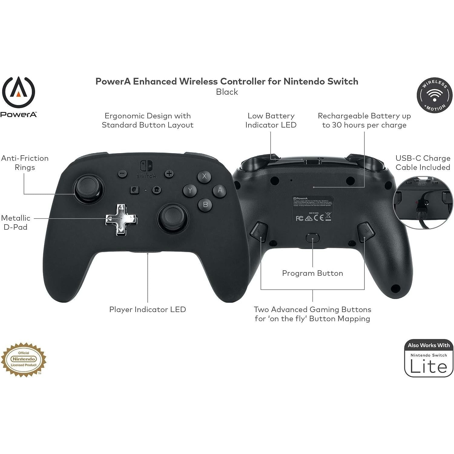 Nintendo Switch Enhanced Wireless Controller by PowerA