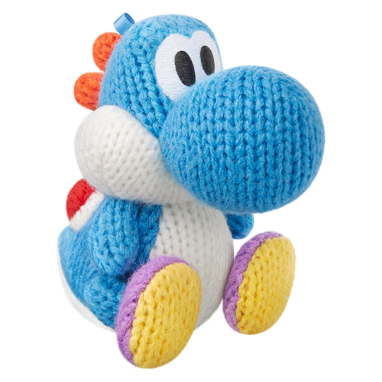 Amiibo - Yoshi's Woolly World Blue Yarn Yoshi Figure
