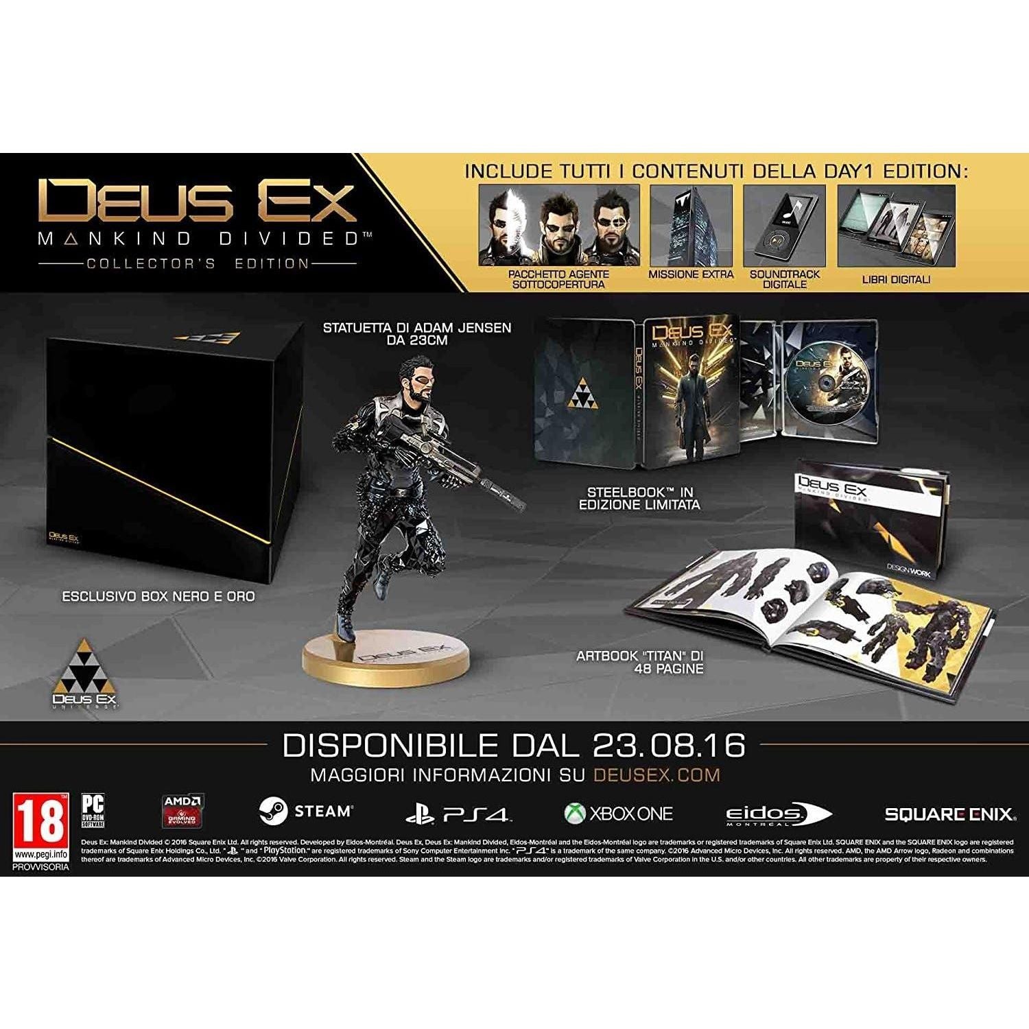 PS4 - Deus Ex Mankind Divided Collector's Edition (Sealed)