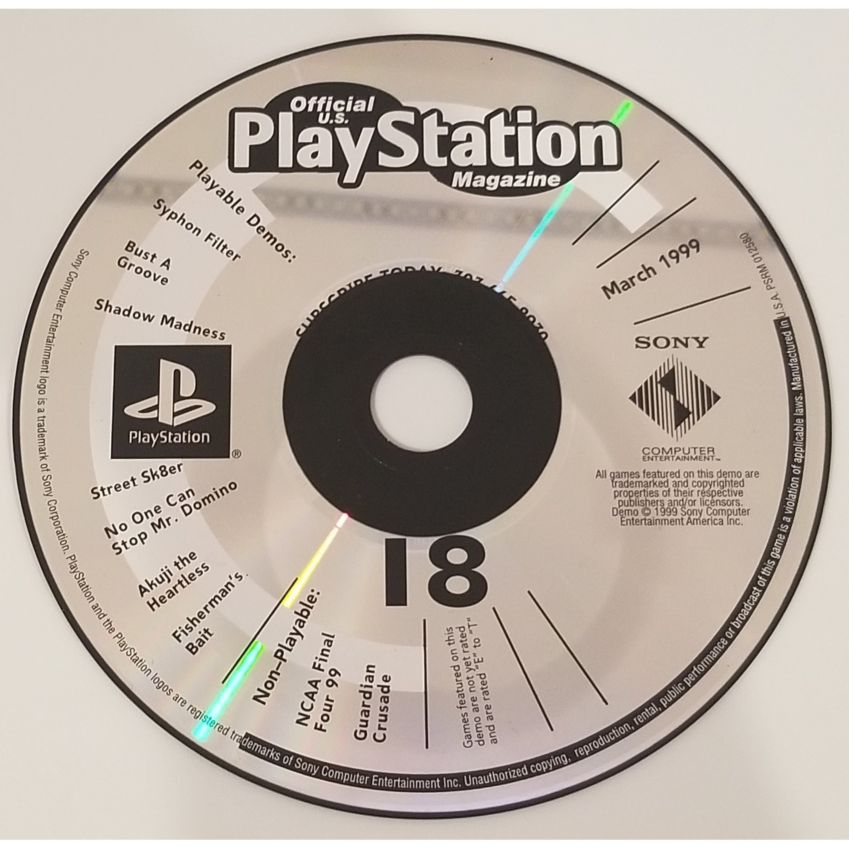 PS1 - Official PlayStation Magazine Demo Disc 18