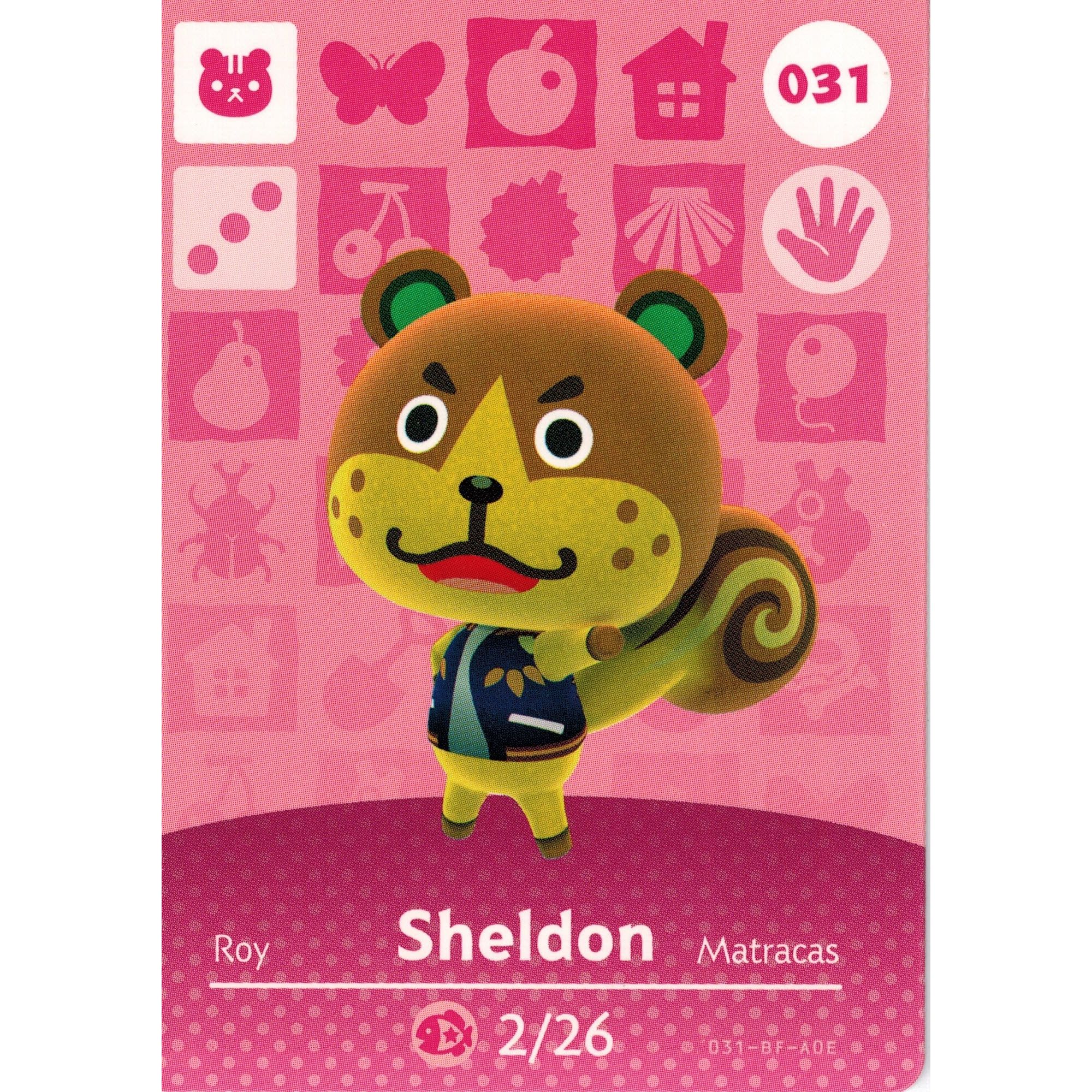 Amiibo - Animal Crossing Sheldon Card (#031)