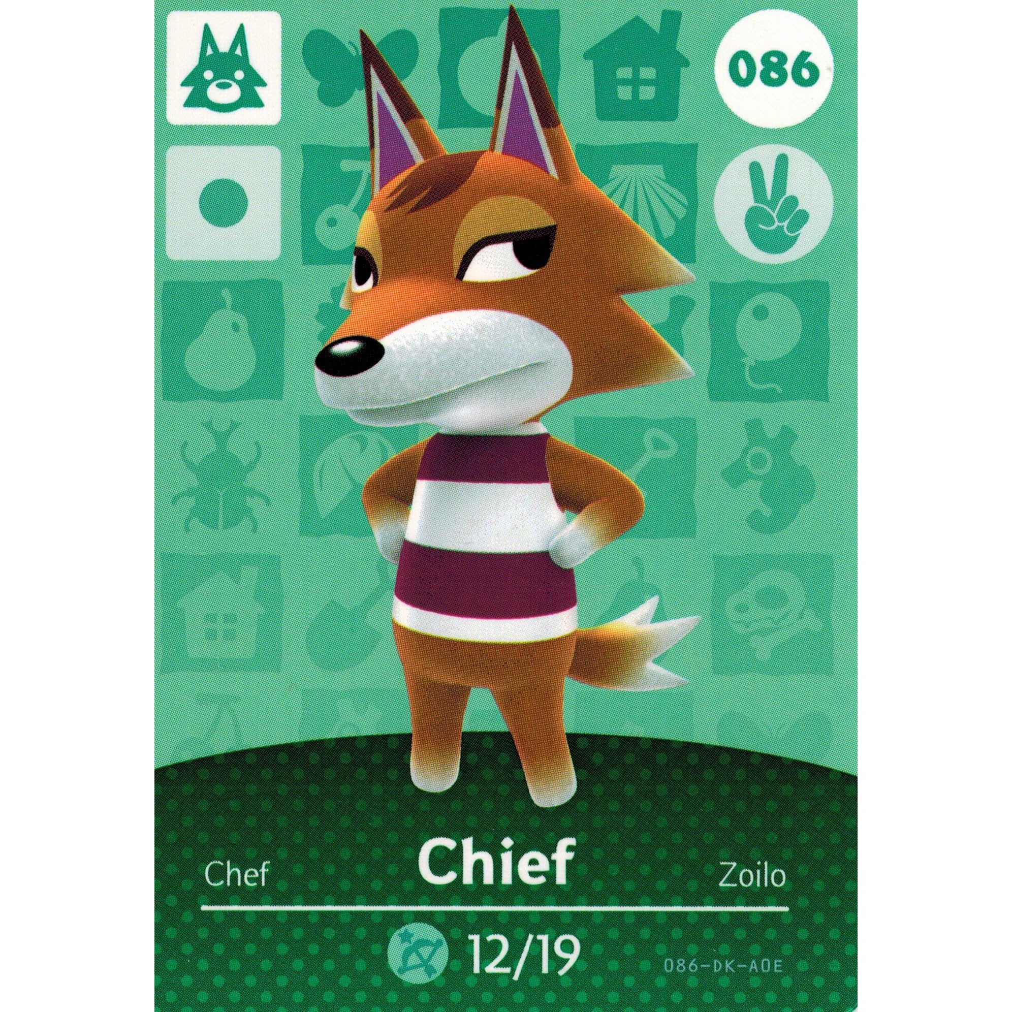 Amiibo - Animal Crossing Chief Card (#086)