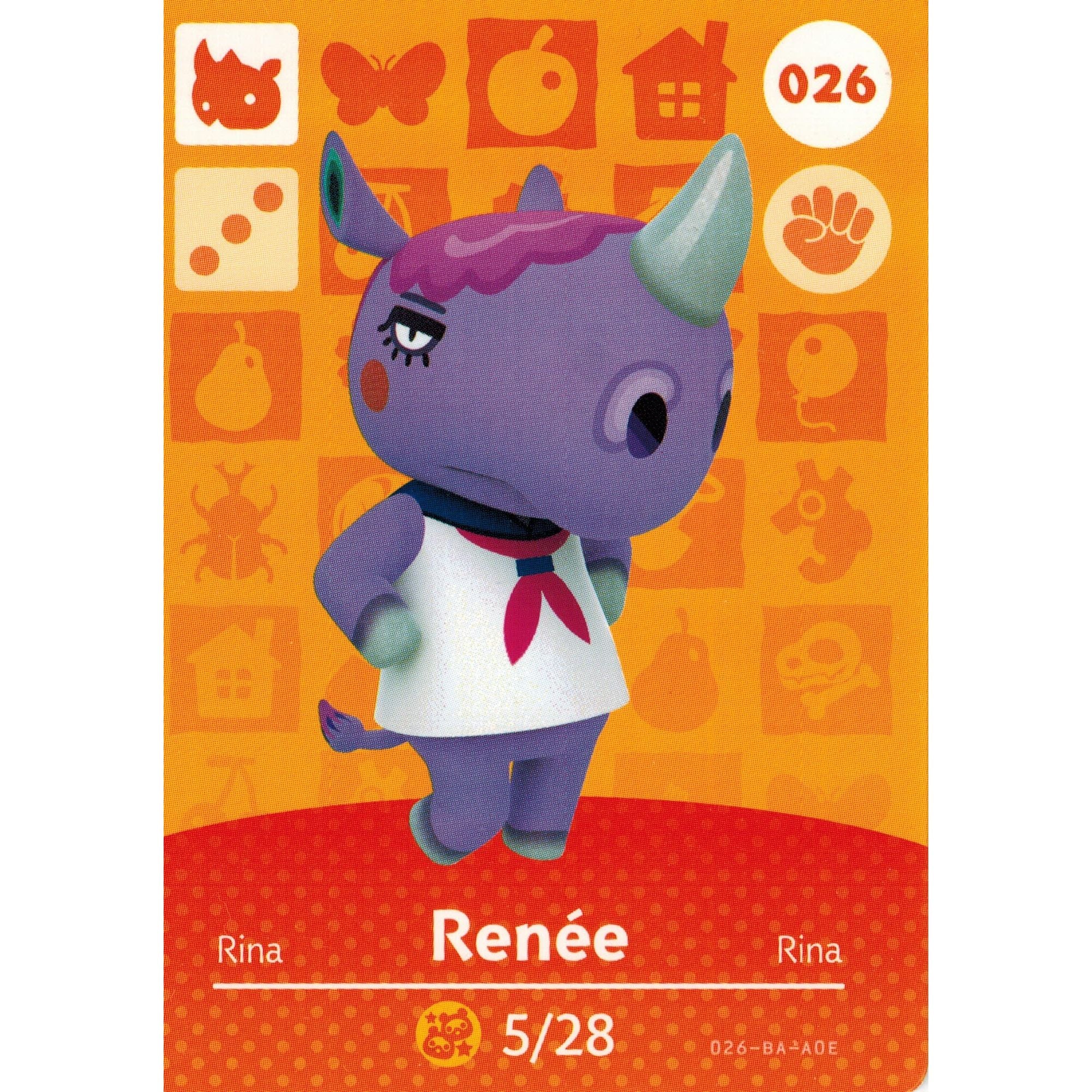 Amiibo - Animal Crossing Renee Card (#026)