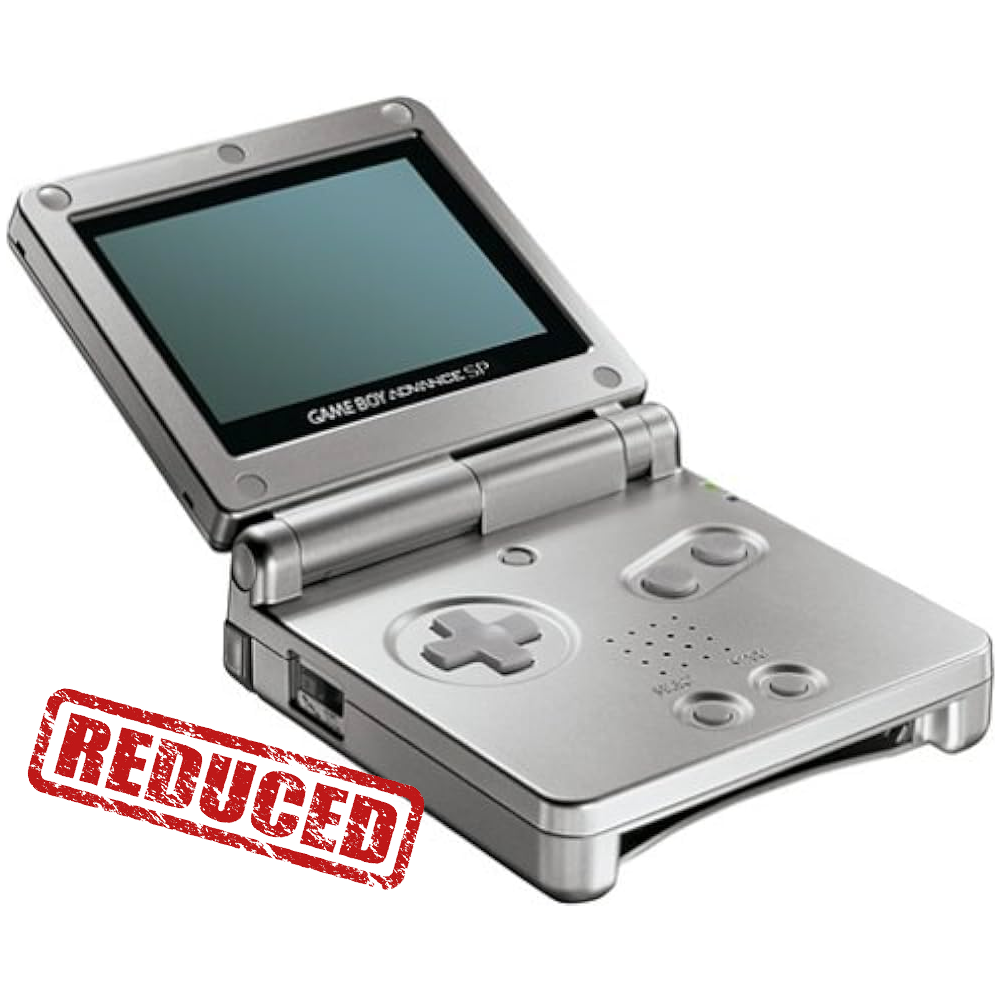 Game Boy Advance SP System (Front Lit) (Platinum / Reduced)