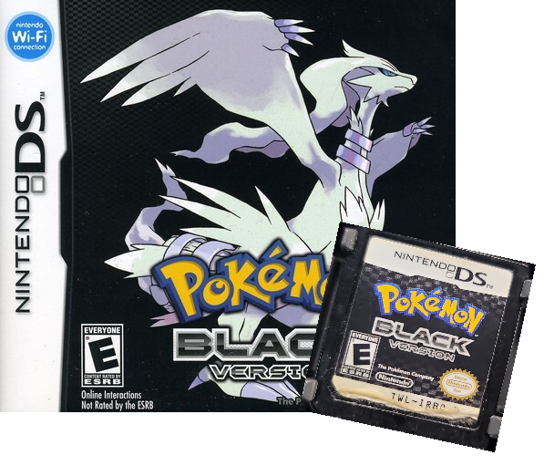 DS - Pokemon Black (In Case / No Manual / Worn Sticker)