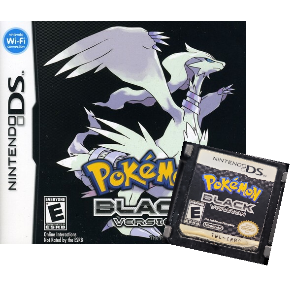 DS - Pokemon Black (In Case / No Manual / Worn Sticker)