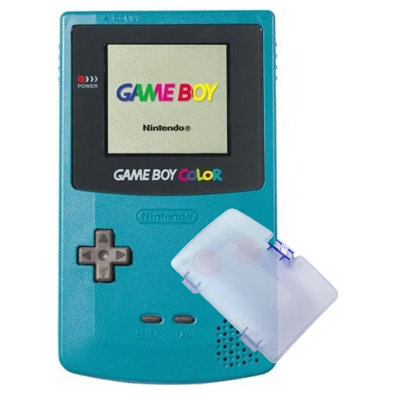 Game Boy Color System (Teal / Clear Battery Cover)