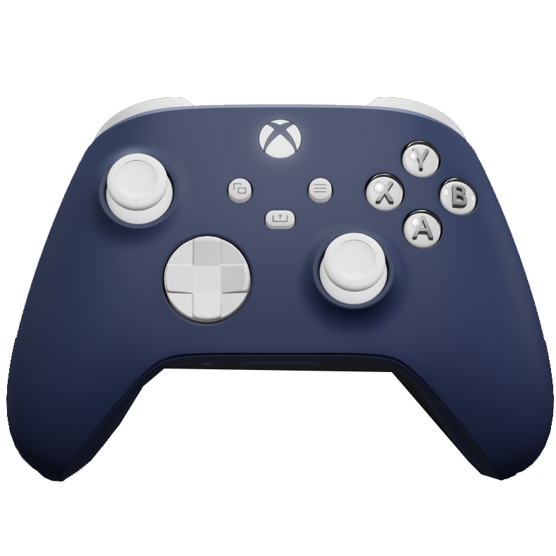 XBOX Series X Official Wireless Controller - Midnight Blue / White Custom