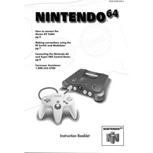 Nintendo 64 Instruction Booklet