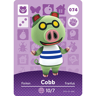 Amiibo - Animal Crossing Cobb Card (#074)