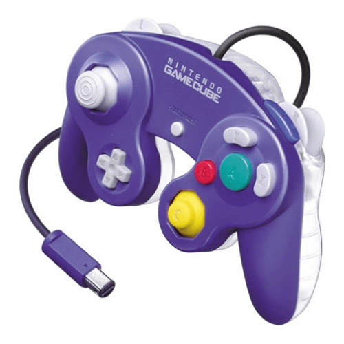 Nintendo Branded GameCube Controller (Indigo Purple / Clear / Used)