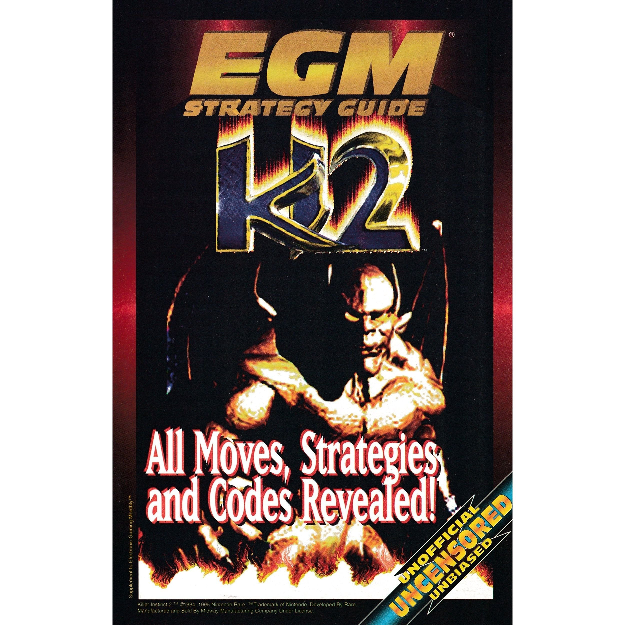EGM Strategy Guide Killer Instinct 2