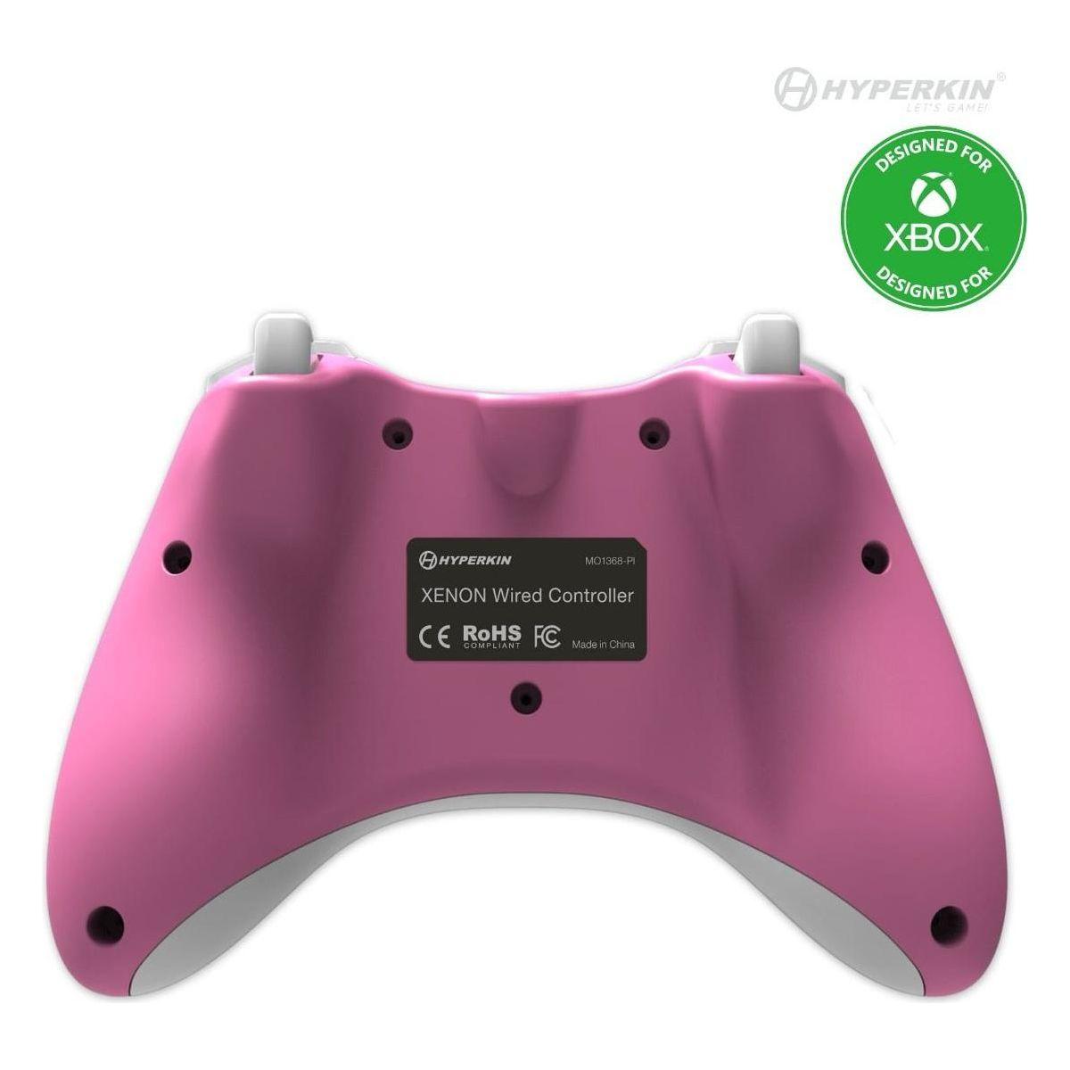 Manette filaire Xenon pour Xbox One / Series X (Rose)