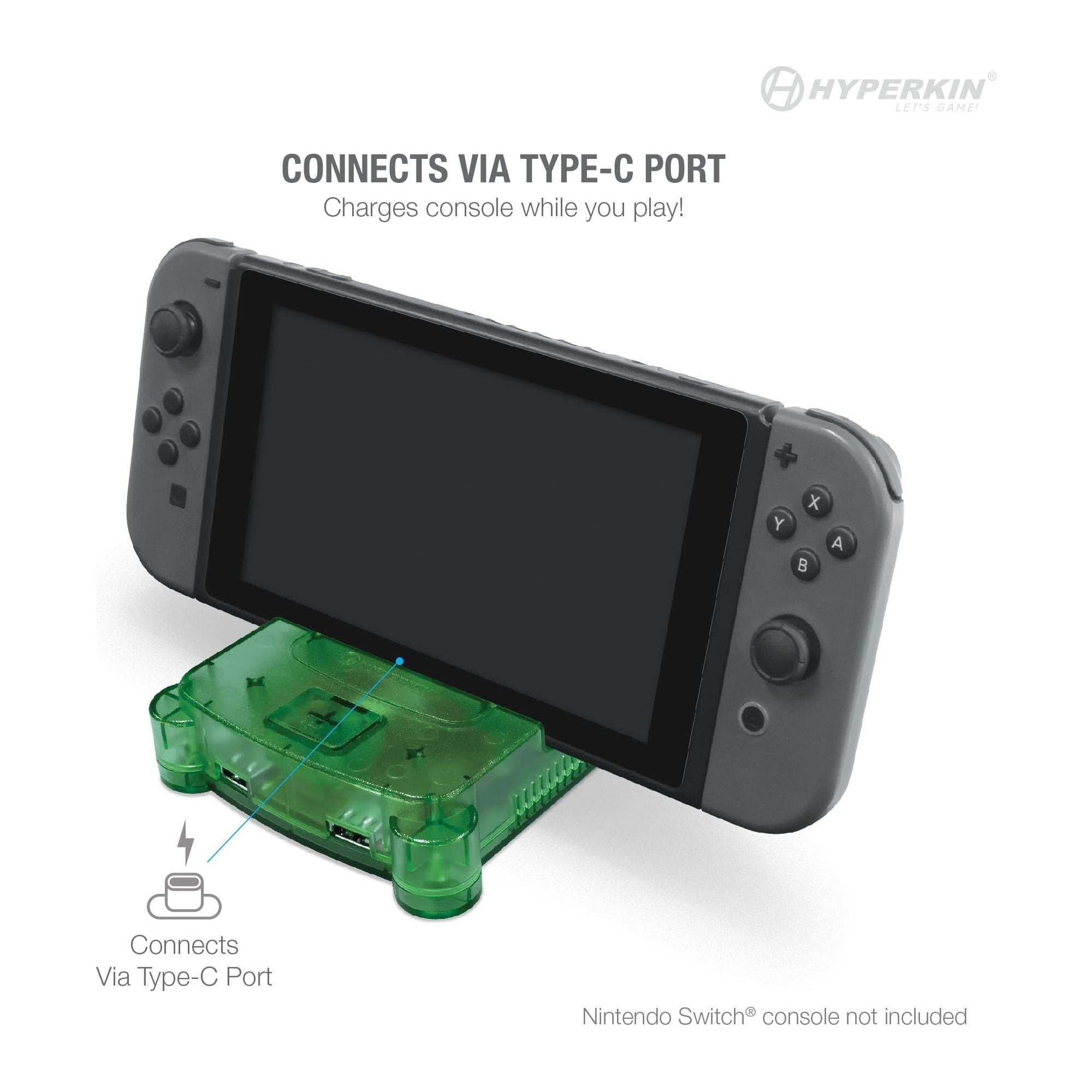 Station d'accueil pour console RetroN S64 pour Nintendo Switch (vert citron)
