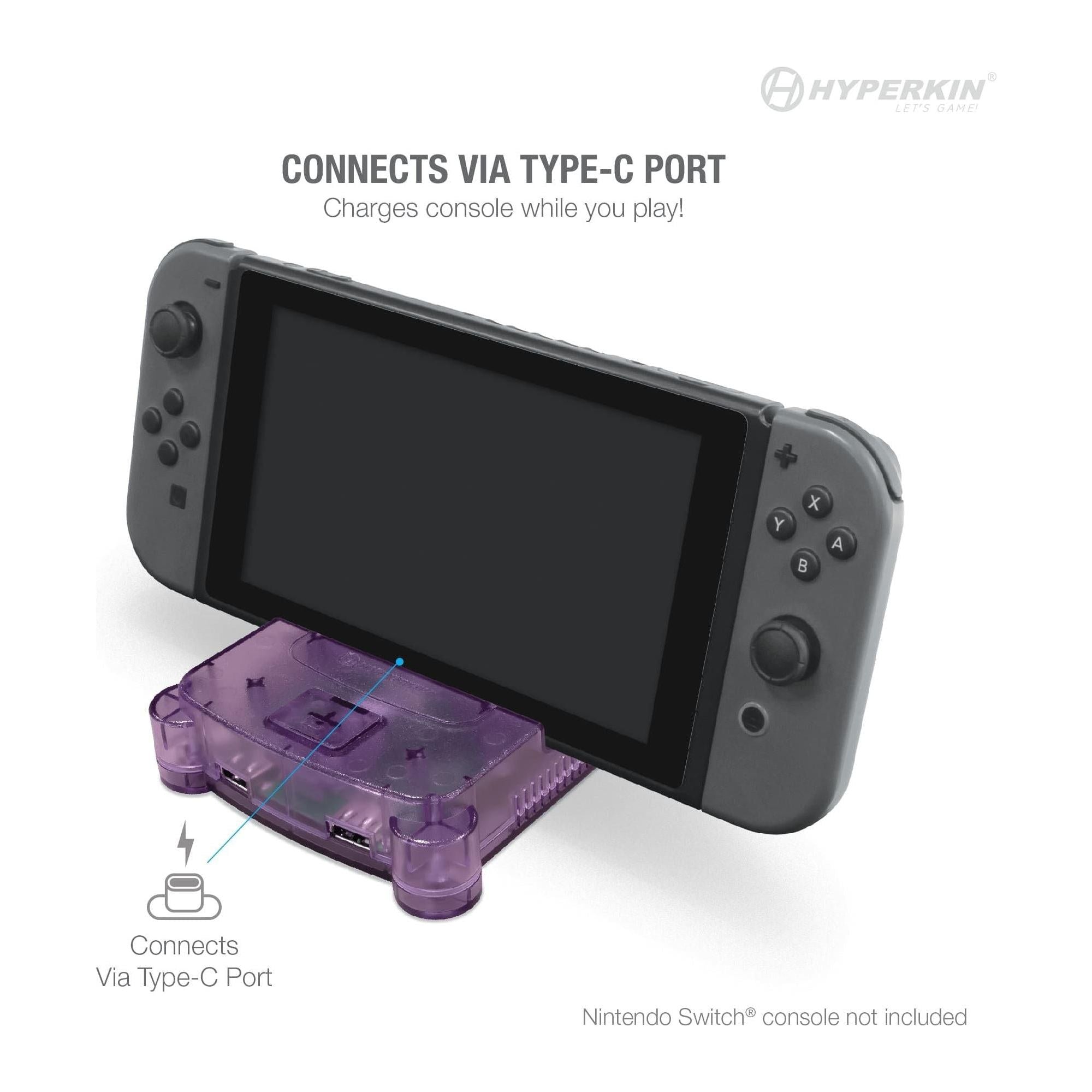 Station d'accueil pour console RetroN S64 pour Nintendo Switch (violet)