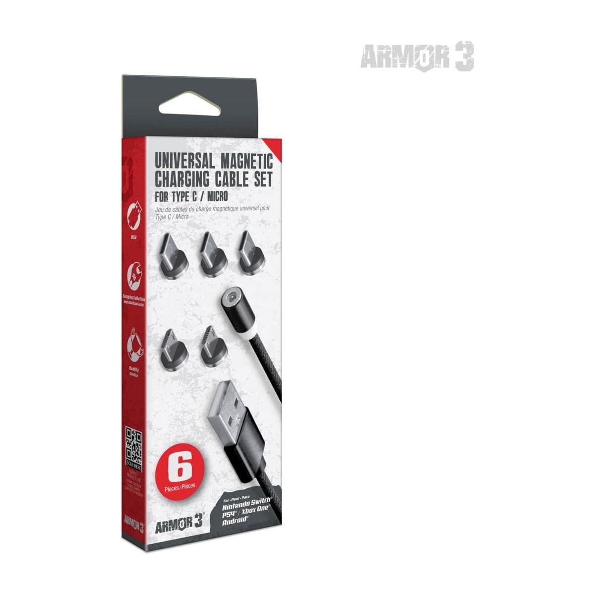 Universal Magnetic Charging Cable Set for Type C / Micro