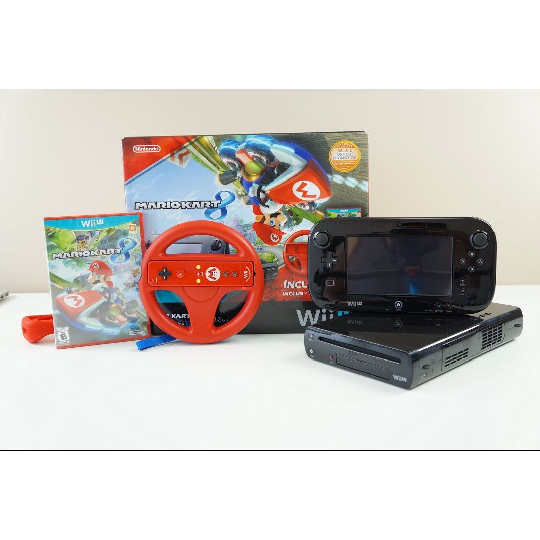 Nintendo Wii U 32GB Mario Kart 8 Deluxe Set (Complete in Box)