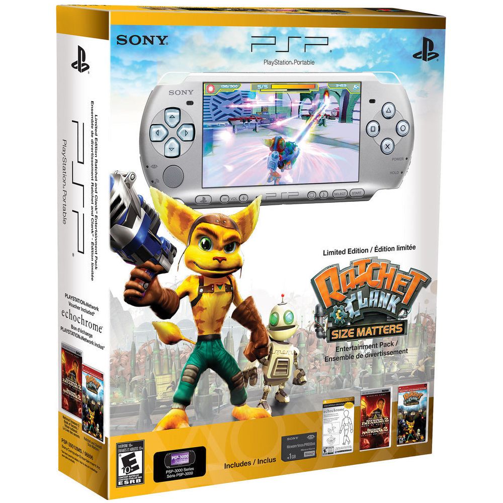 PSP 3000 Complete in Box System (Ratchet & Clank Size Matters Entertainment Pack)