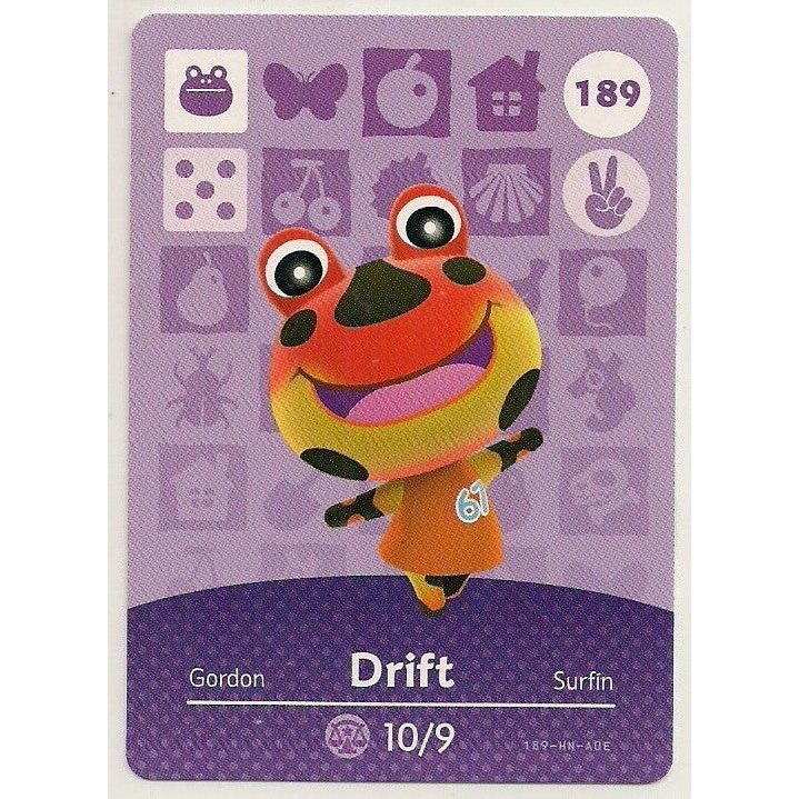 Amiibo - Animal Crossing Drift Card (#189)