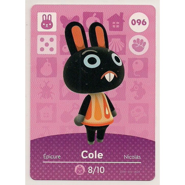 Amiibo - Animal Crossing Cole Card (#096)