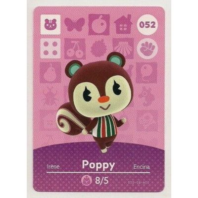 Amiibo - Animal Crossing Poppy Card (#052)
