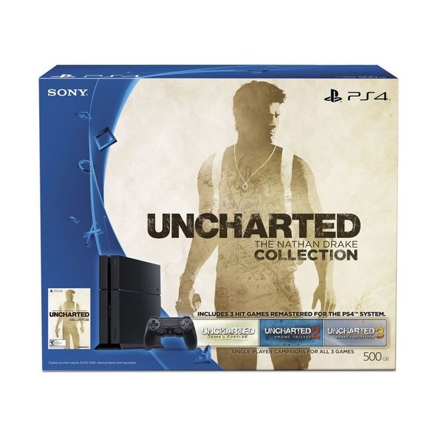 PlayStation 4 System 500GB - Uncharted The Nathan Drake Collection Bundle
