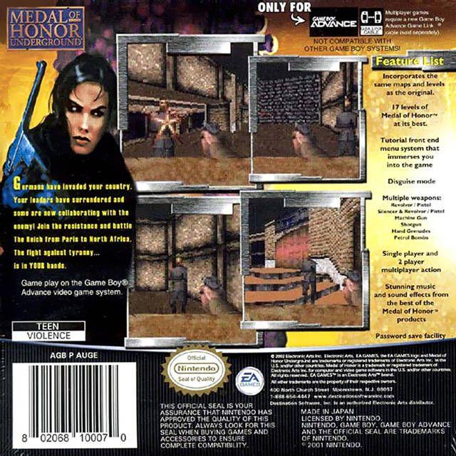 GBA – Médaille d'honneur – Souterrain (cartouche uniquement)