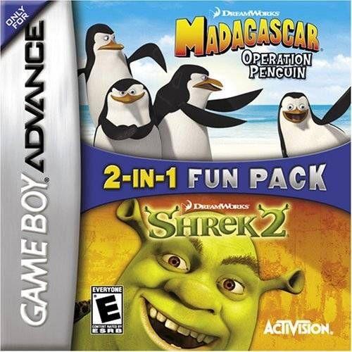 GBA - Madagascar / Shrek 2 (cartouche uniquement)