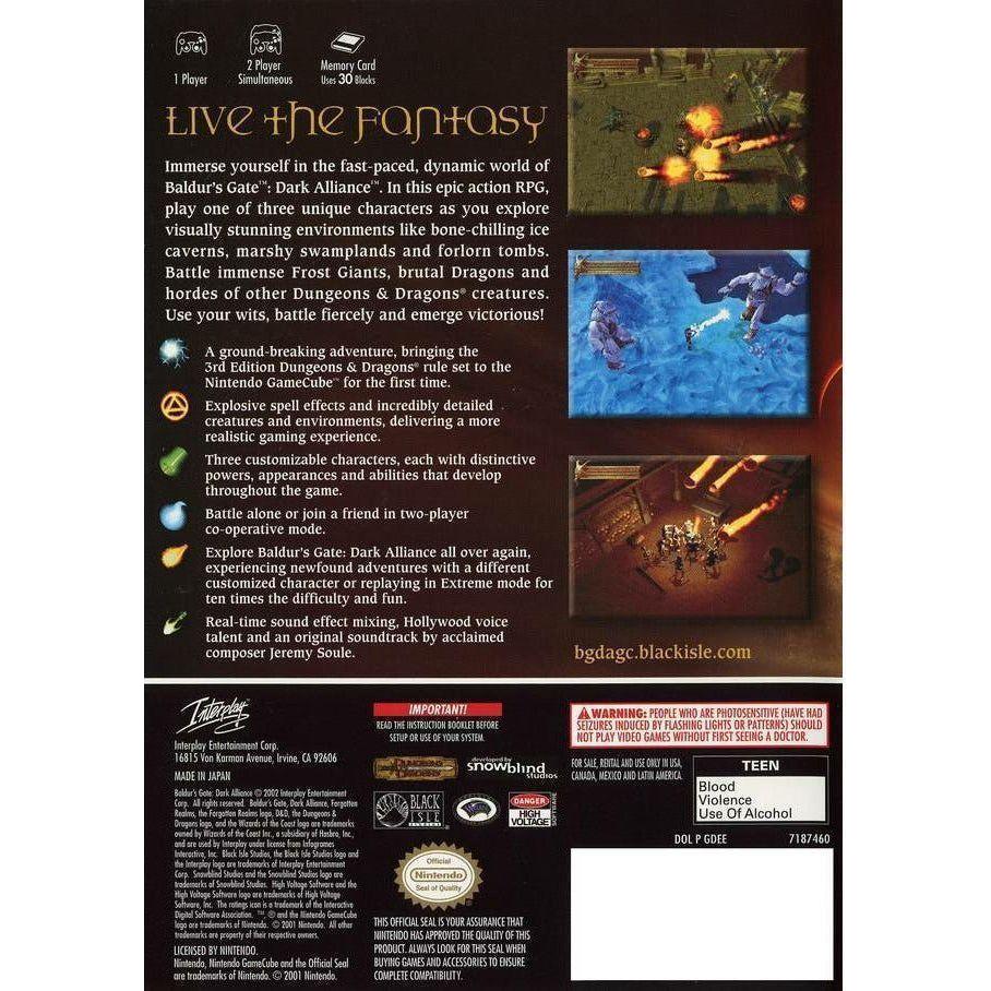 GameCube - Baldur's Gate Dark Alliance