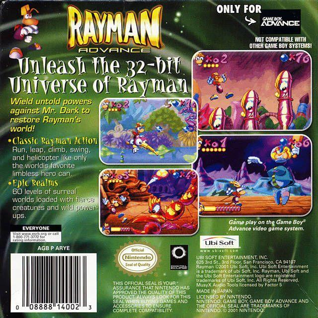 GBA - Rayman Advance (Cartridge Only)
