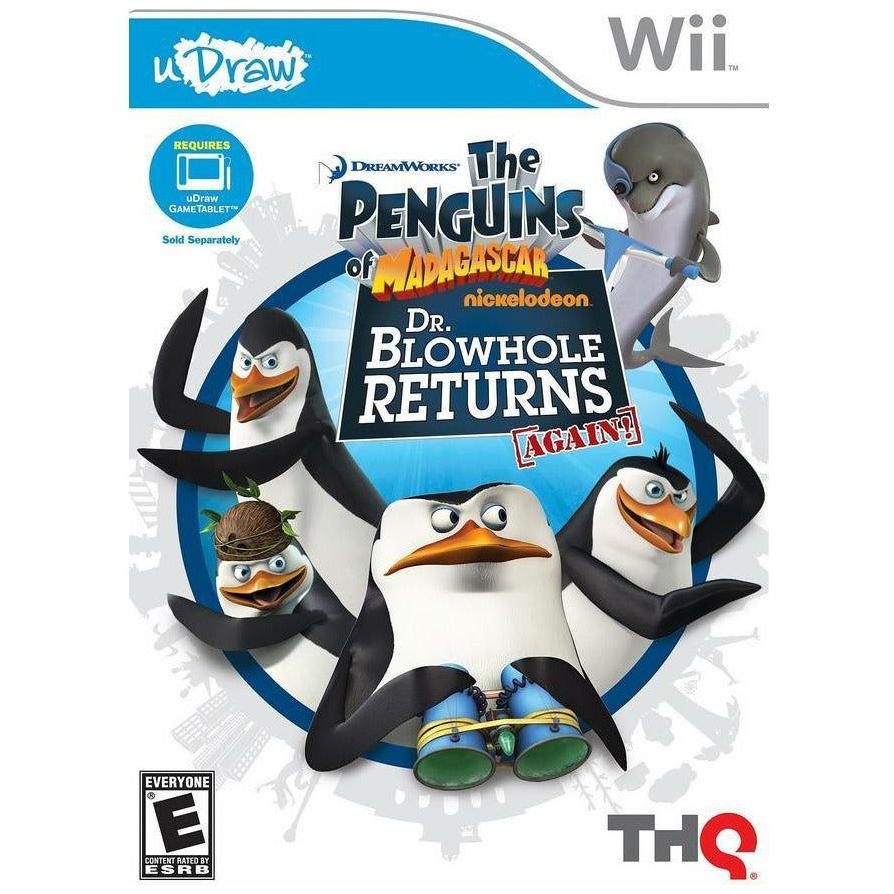 Wii - U Draw Les Pingouins de Madagascar Dr. Blowhole revient ! (Jeu uniquement)