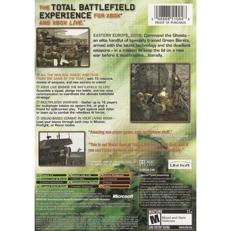 XBOX - Tom Clancy's Ghost Recon (Platinum Hits) (Sealed)