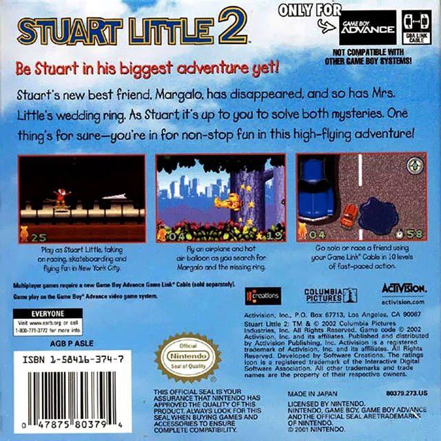 GBA - Stuart Little 2 (cartouche uniquement)