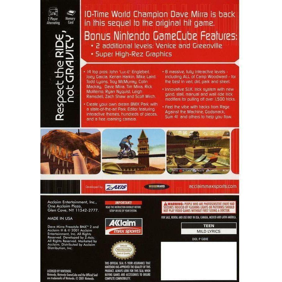 GameCube - Dave Mirra Freestyle BMX 2