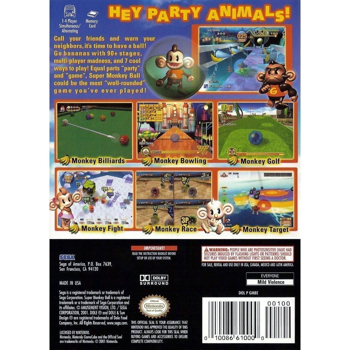 GameCube - Super Boule de Singe