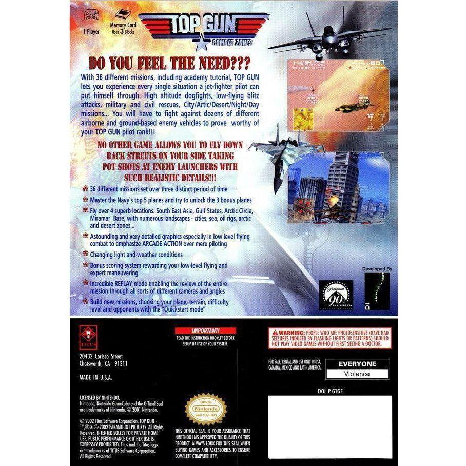 GameCube - Top Gun Combat Zones