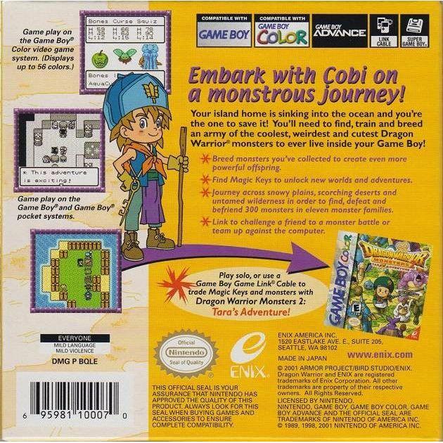 GBC - Dragon Warrior Monsters 2 Le voyage de Cobi