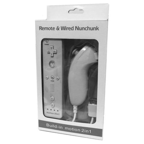Wii - Wii Mote & Nunchuck Combo With Motion Plus (Third Party)