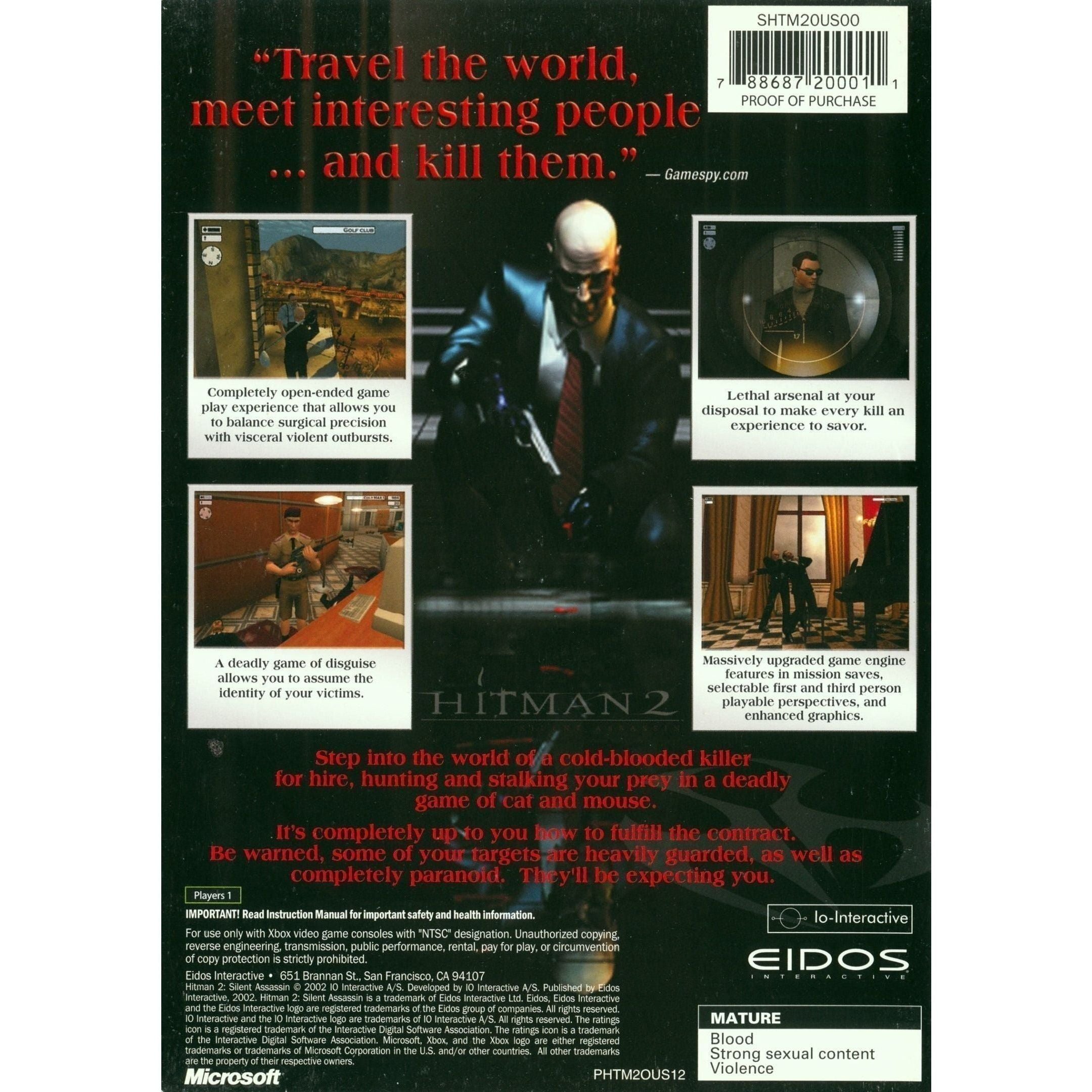 XBOX - Hitman 2 Assassin silencieux